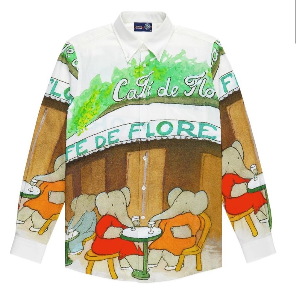 NWT Rowing Blazers x Babar Cafe de Flore button down Small
